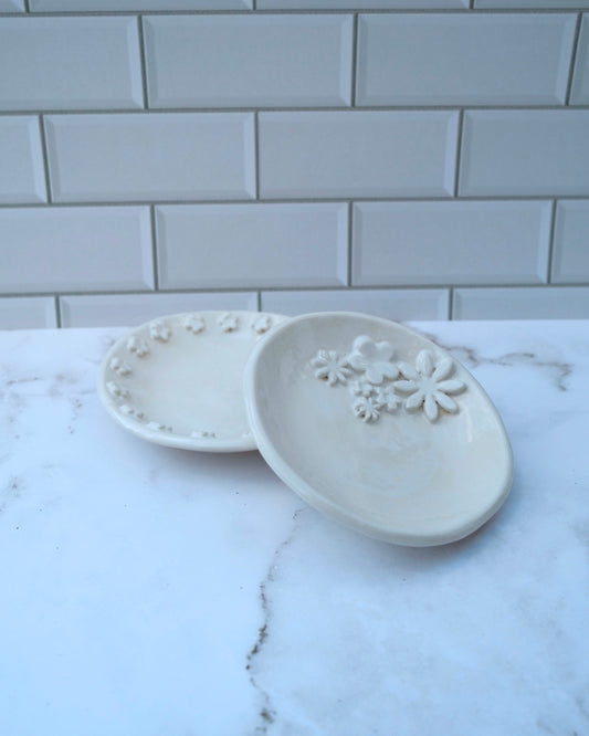 White Flower Dishes
