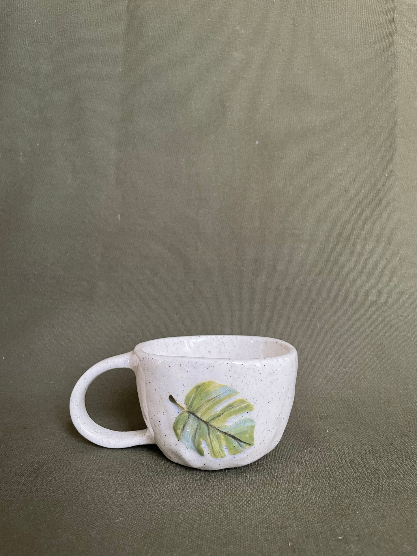 Monstera 'Keep on growing' Mug and Saucer Set