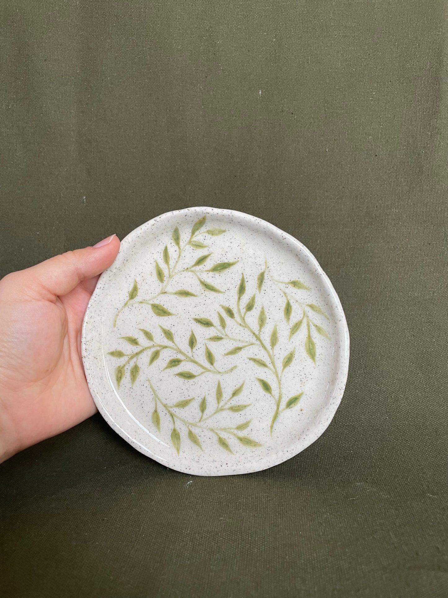 Leafy Mug and Saucer Set