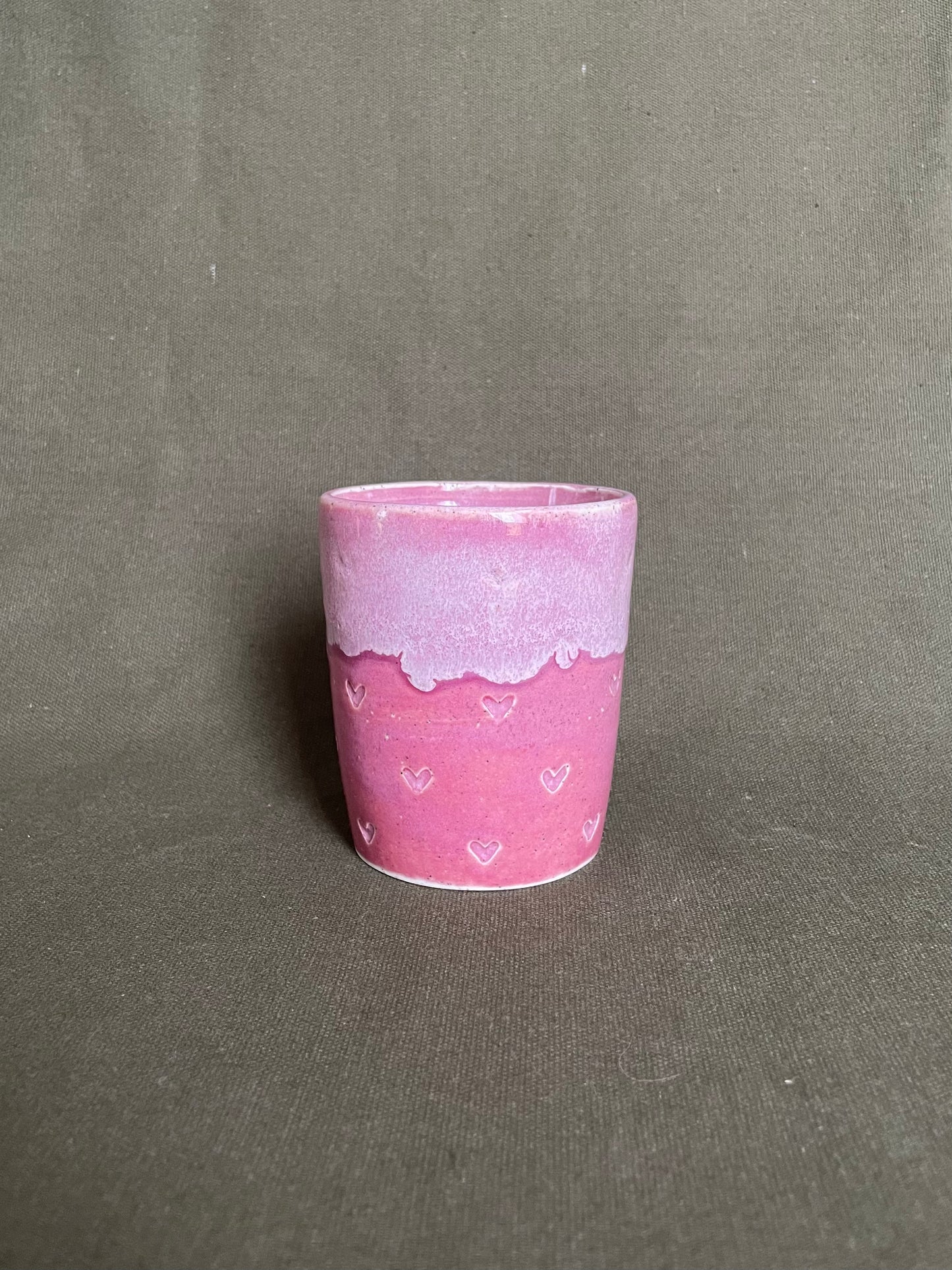 Pink 'hearts' tumbler